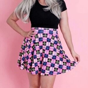 Disney Women's Cakeworthy Dumbo Neon Skirt NWT - Size M